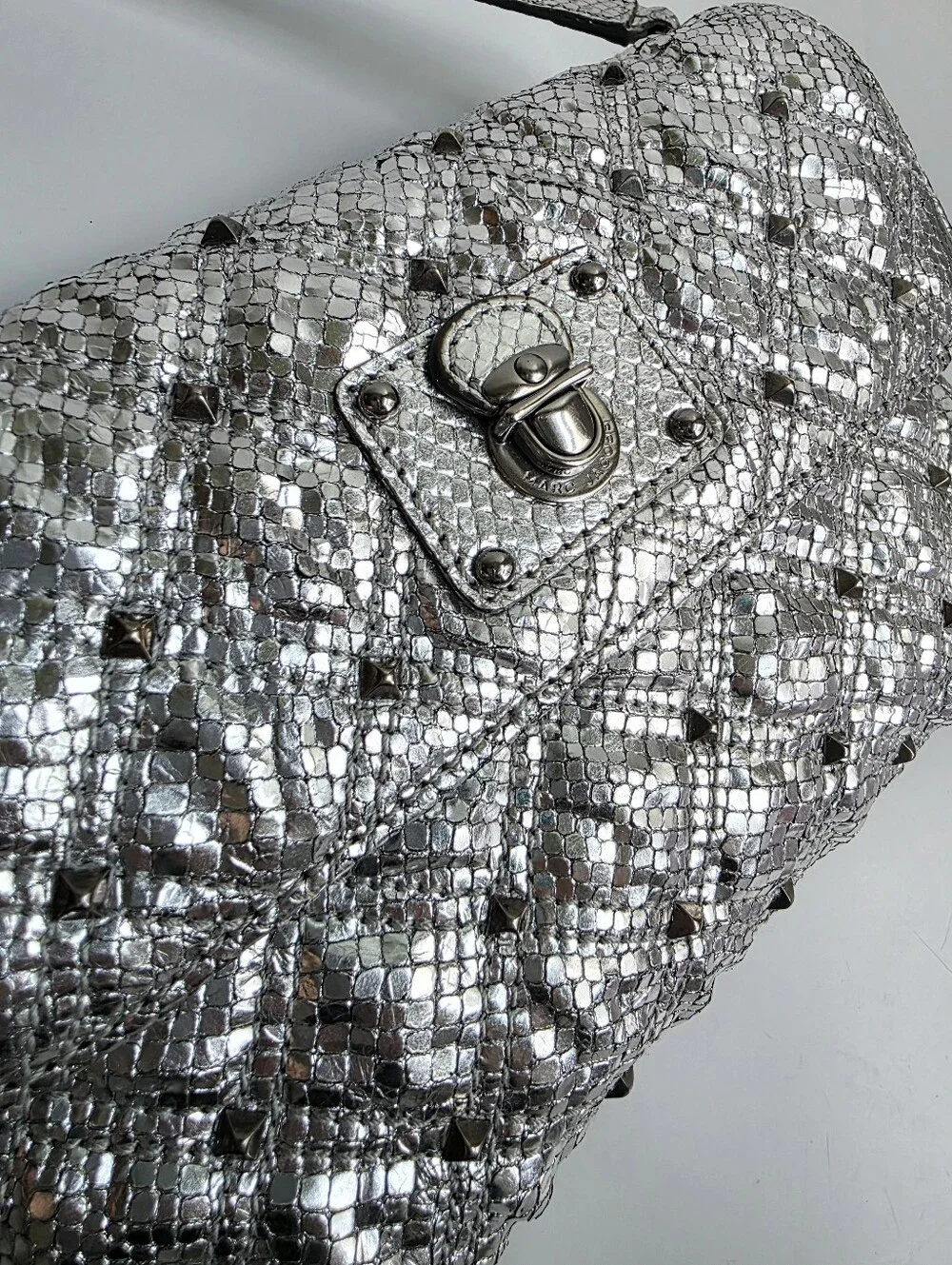 Marc Jacobs Silver Studded Crossbody